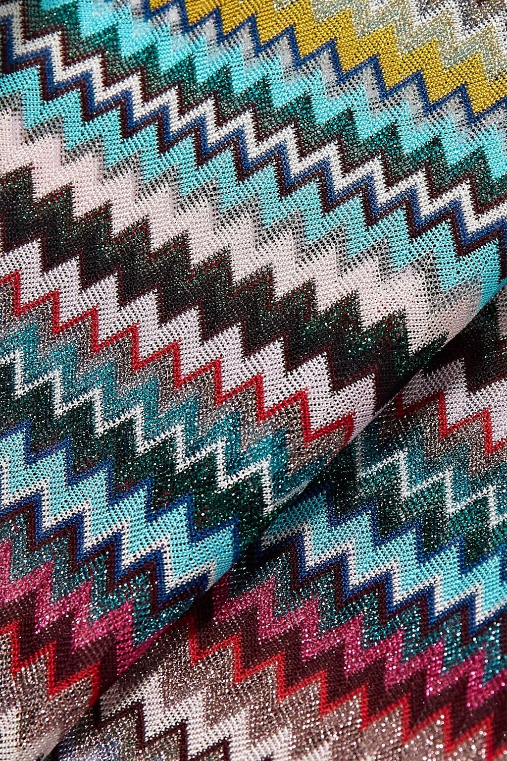 MISSONI Metallic crochet-knit tank
