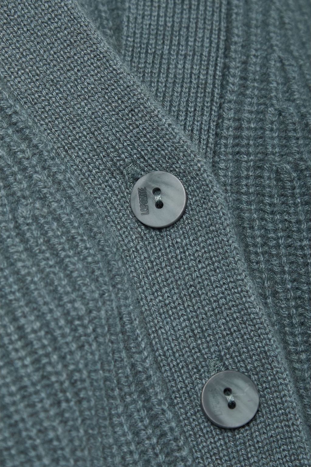 LAPOINTE Cropped ribbed cashmere cardigan