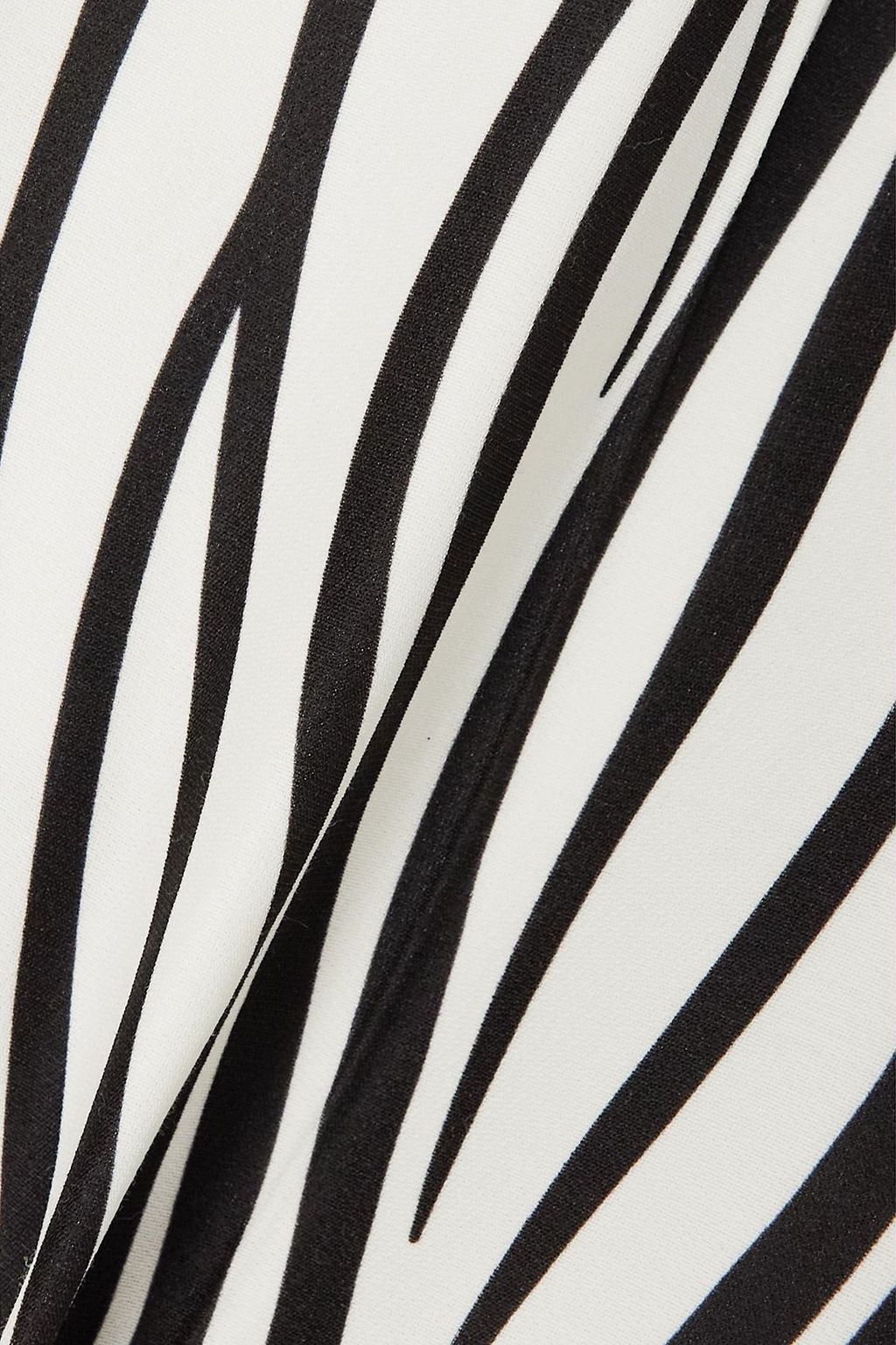 VALENTINO GARAVANI Zebra-print wool-blend straight-leg pants