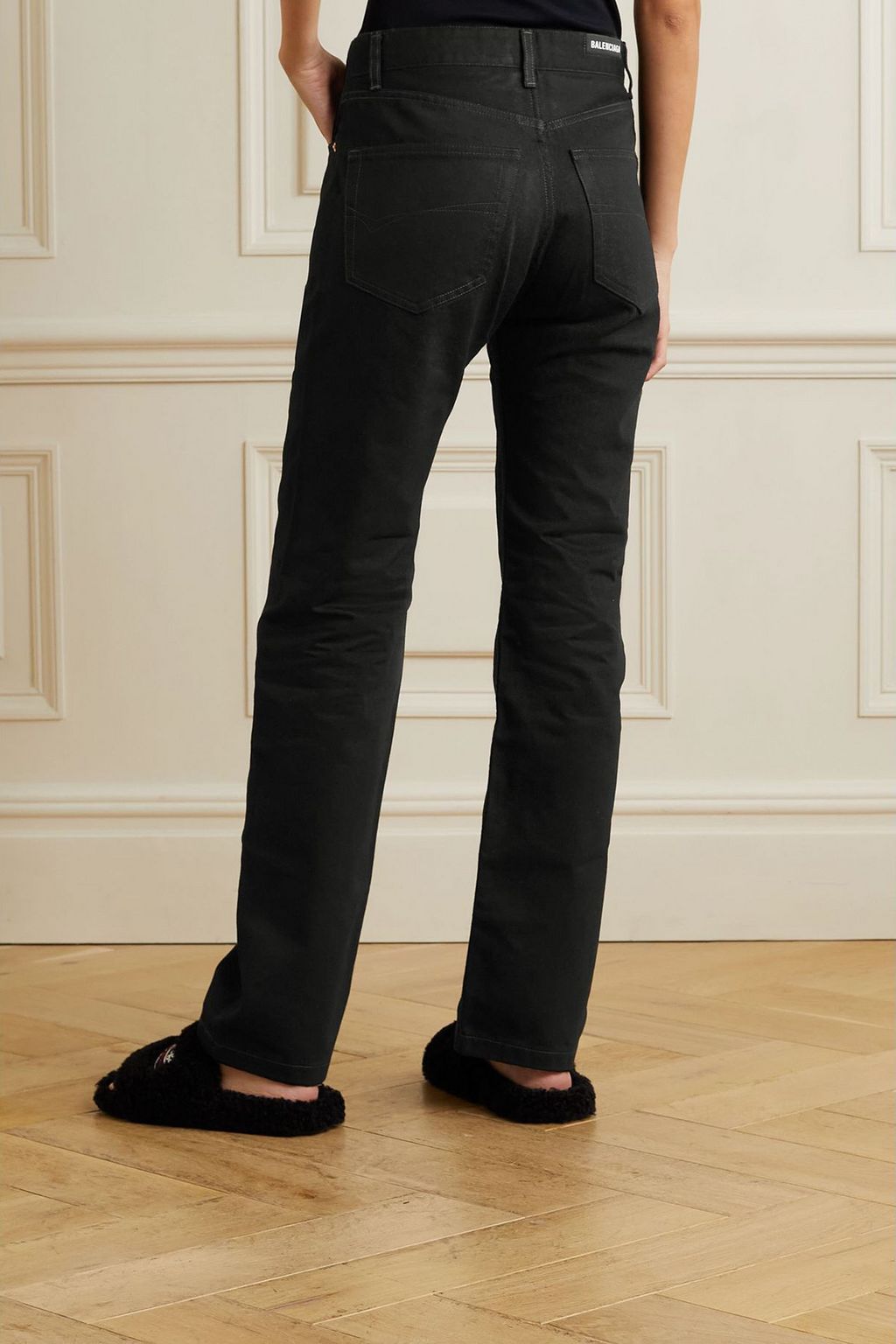 BALENCIAGA High-rise straight-leg jeans