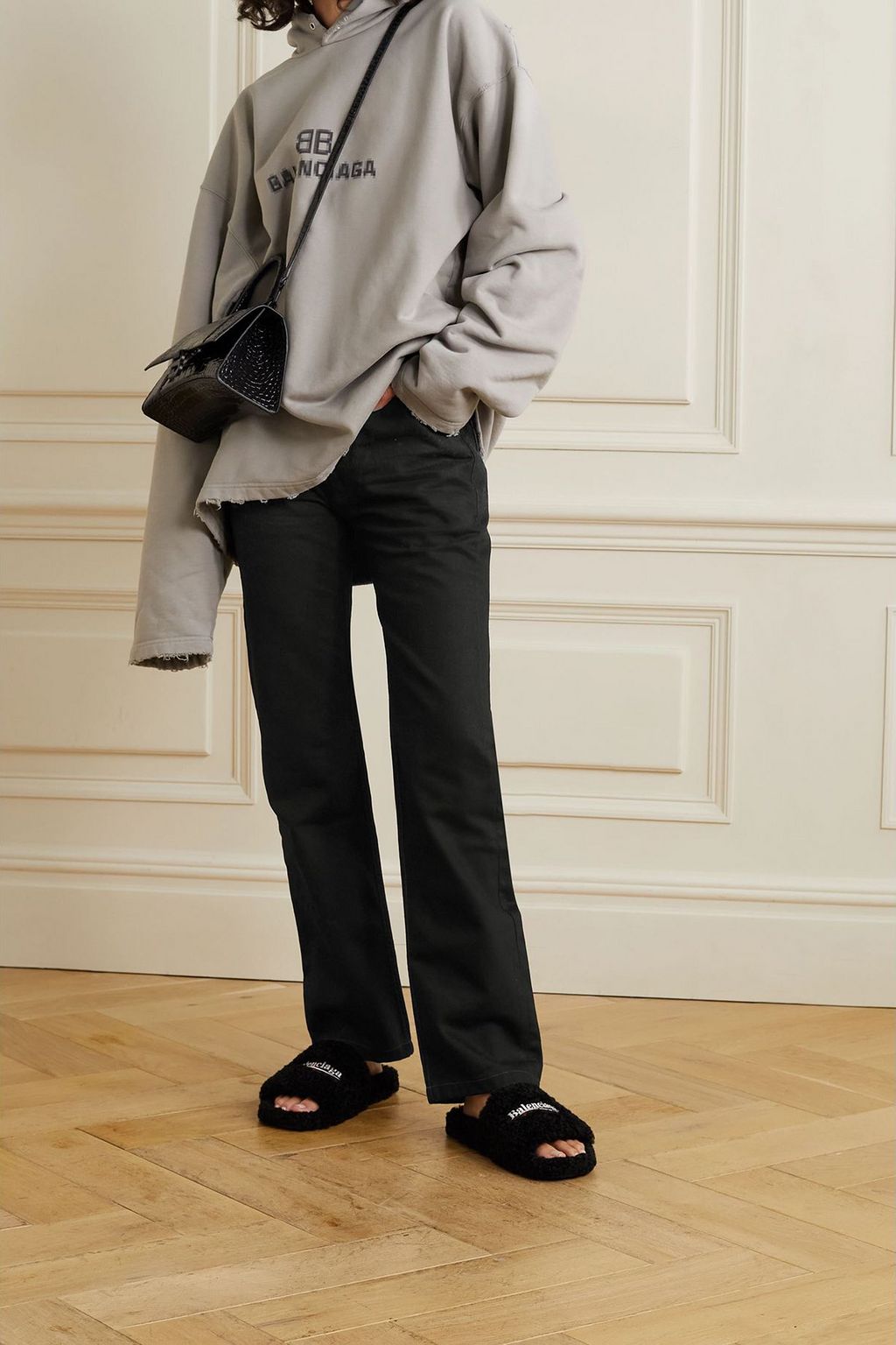 BALENCIAGA High-rise straight-leg jeans