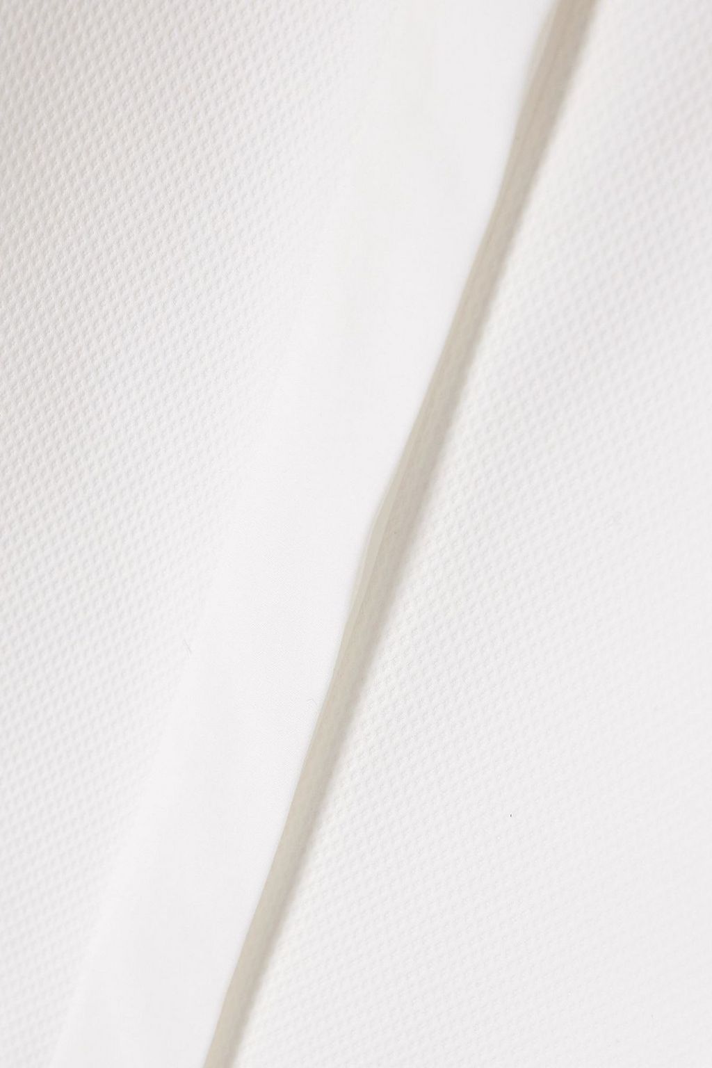 VALENTINO GARAVANI Piqué-trimmed cotton-poplin shirt