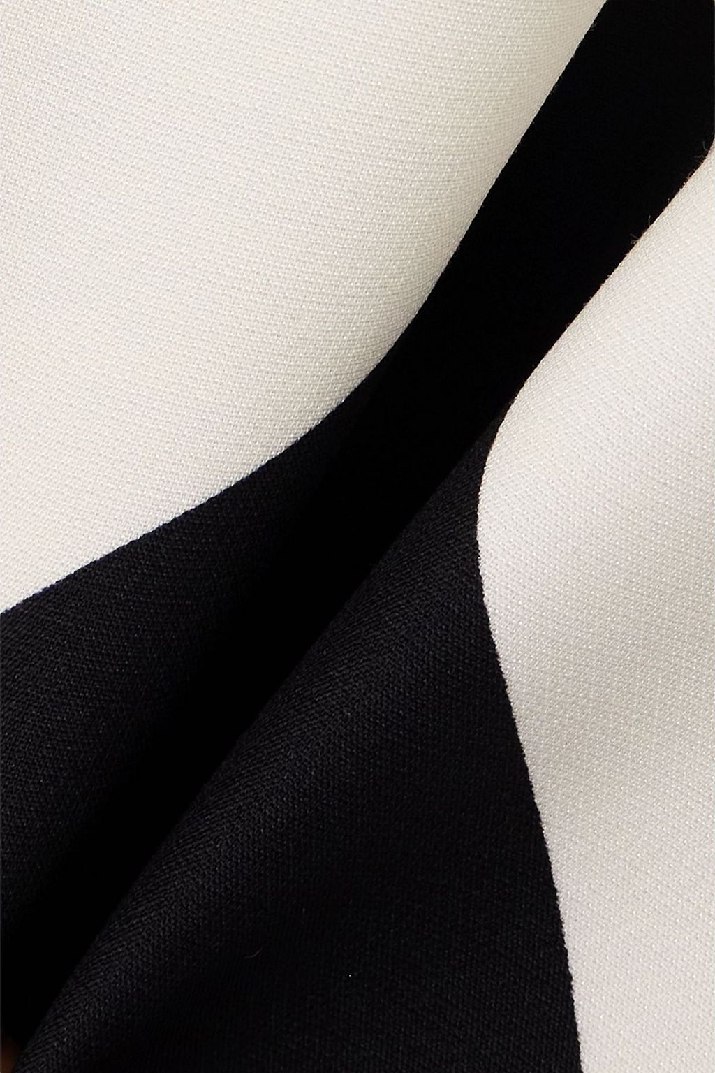 VALENTINO GARAVANI Cutout paneled wool and silk-blend crepe mini dress