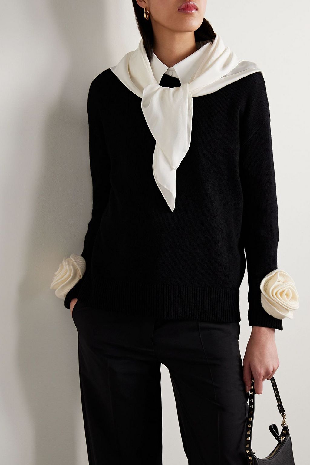 VALENTINO GARAVANI Silk-jacquard scarf