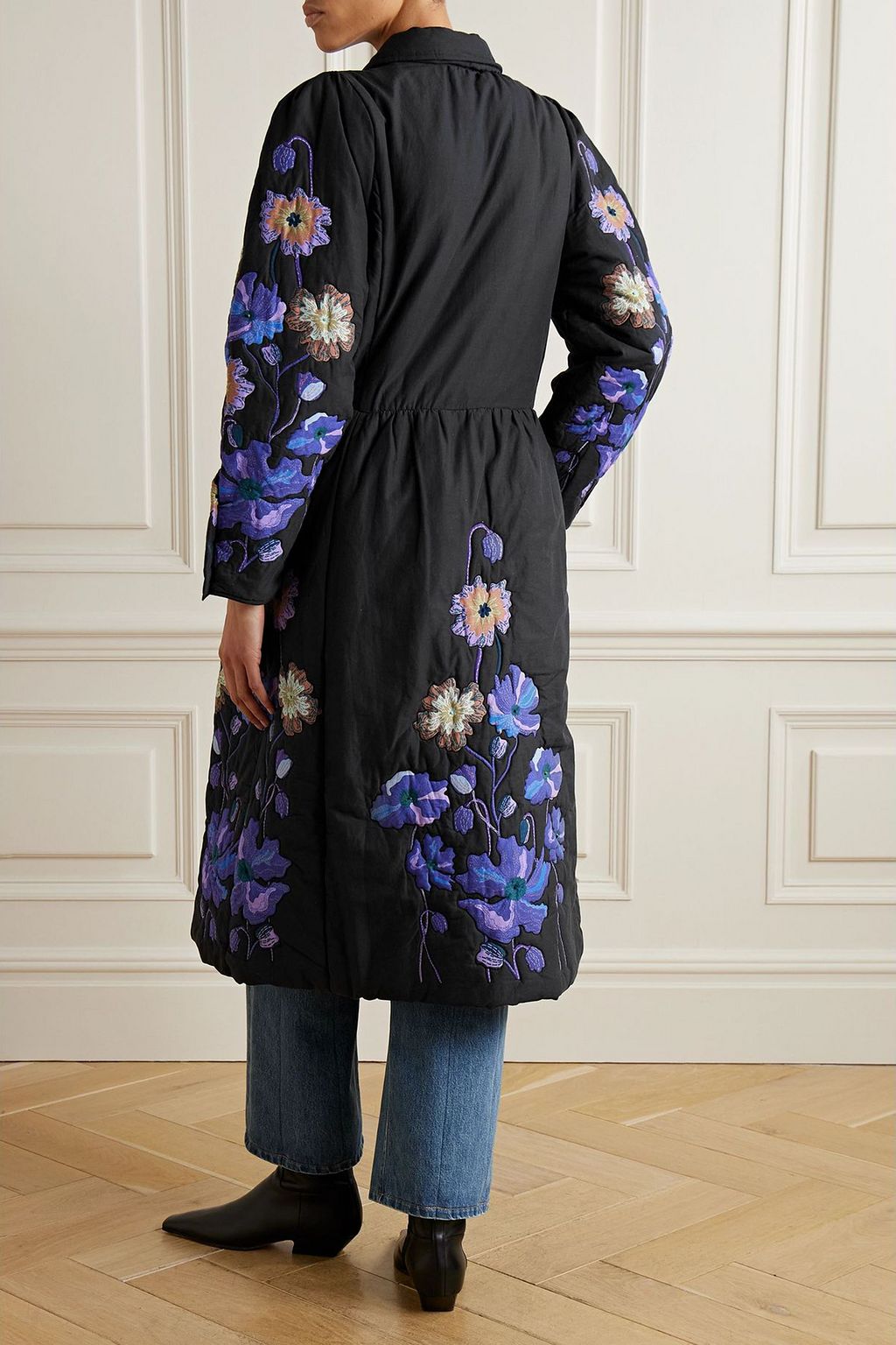SEA Paula patchwork padded cotton coat
