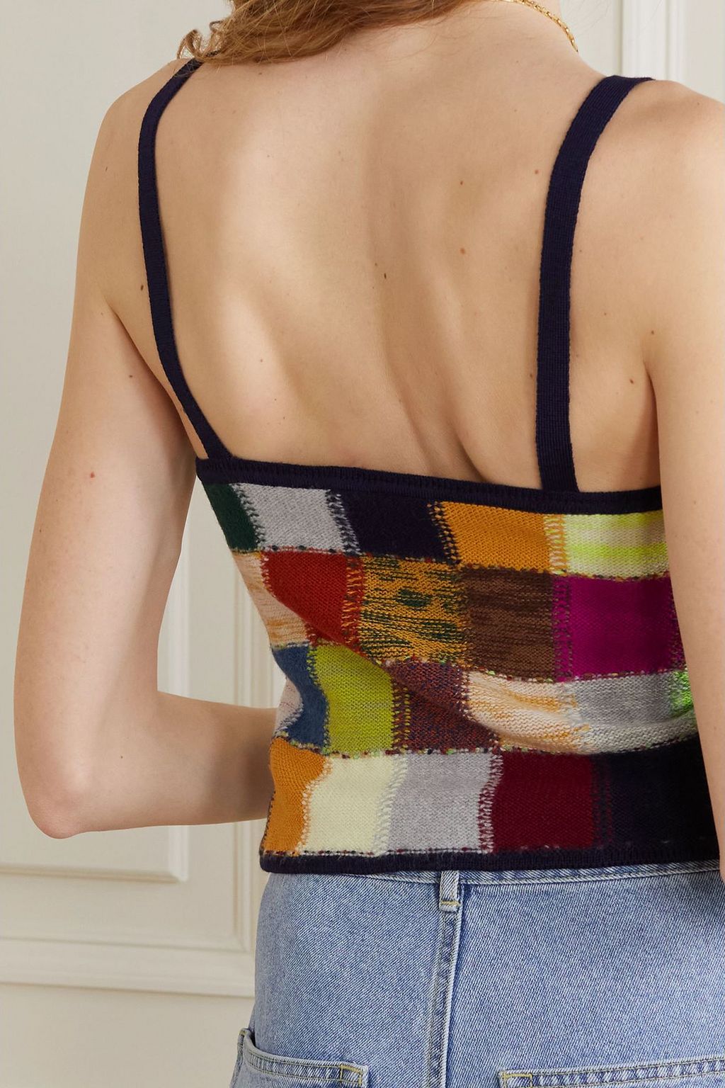 ACNE STUDIOS كاميسول من الصوف بنقشة المربّعات