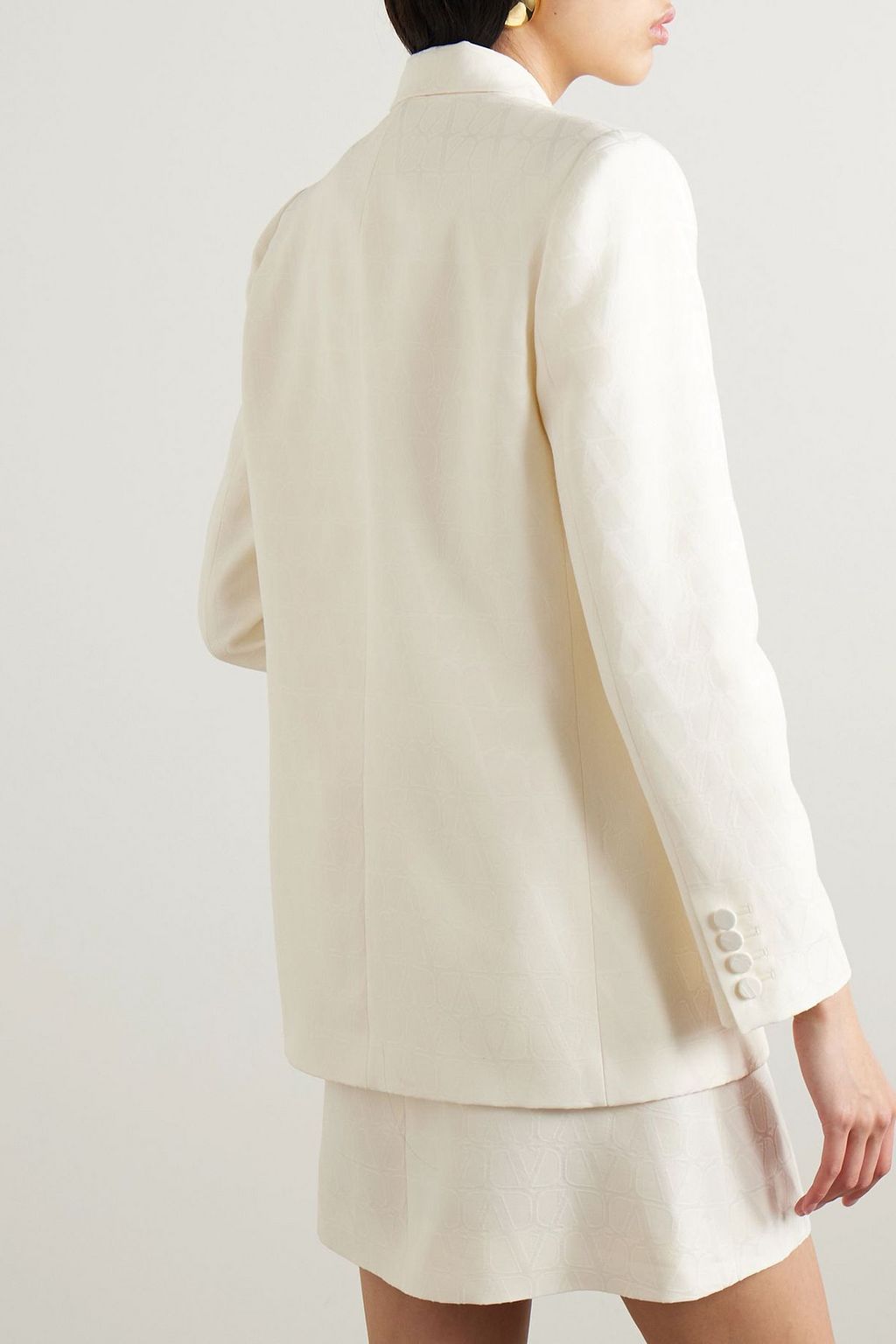 VALENTINO GARAVANI Wool and silk-blend jacquard blazer