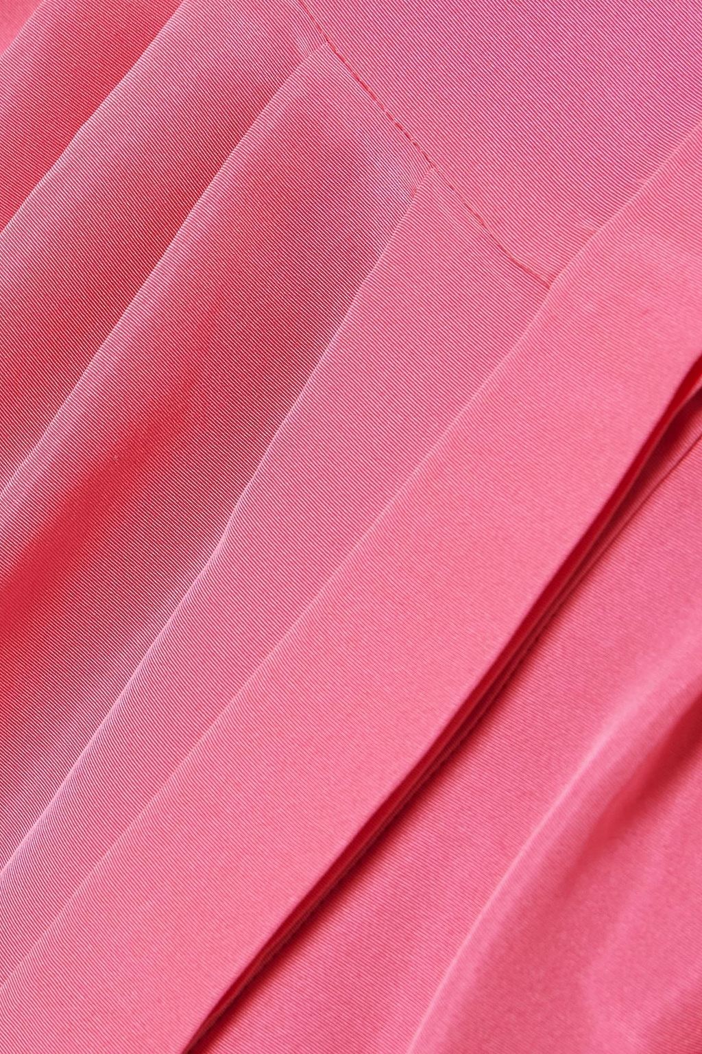 VALENTINO GARAVANI Pleated silk-faille gown