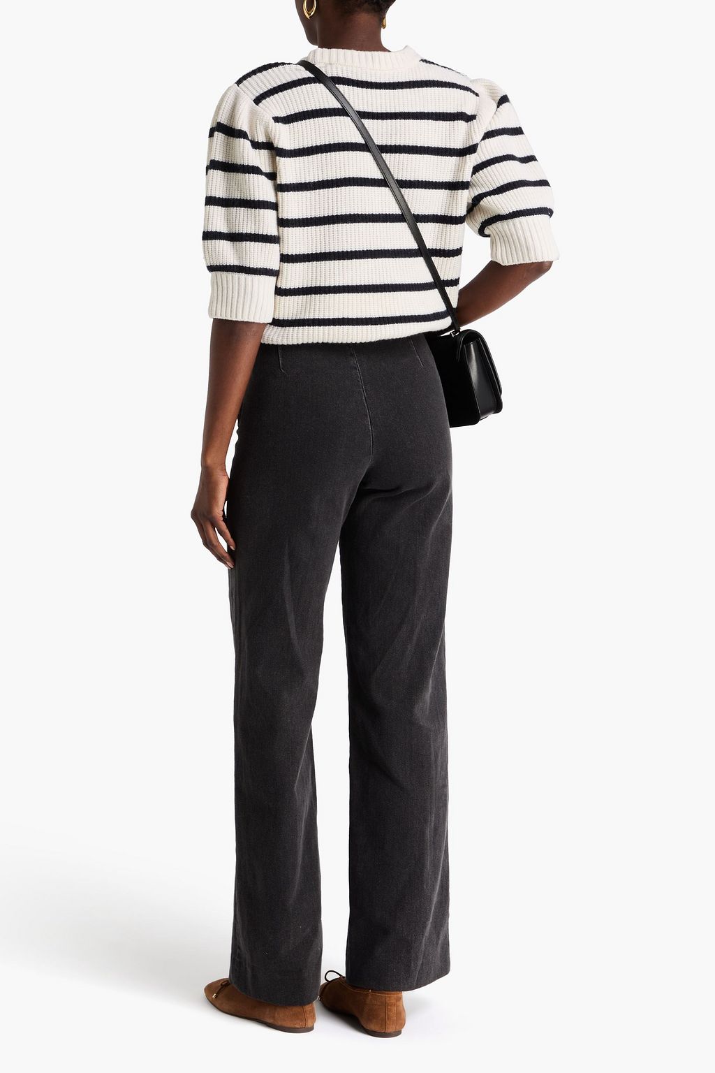 SANDRO High-rise wide-leg jeans