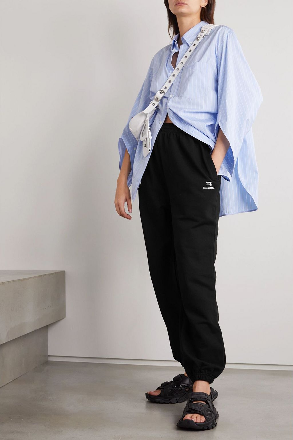 BALENCIAGA Jogginghose aus Baumwoll-Jersey mit Stickerei
