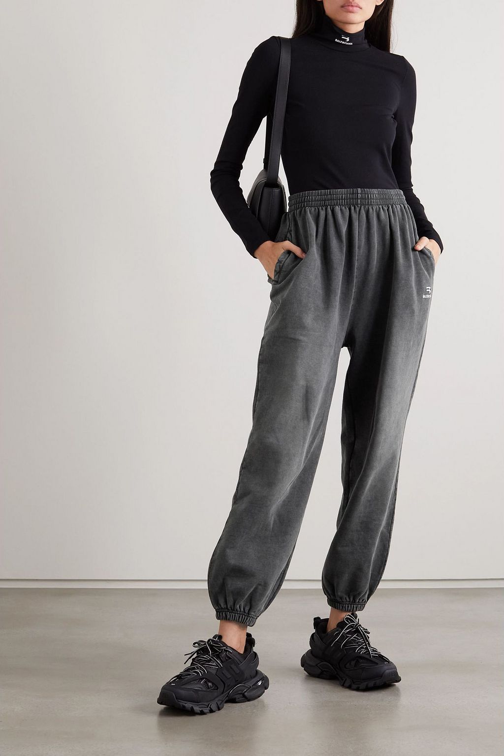 BALENCIAGA Jogginghose aus Baumwoll-Jersey mit Stickerei
