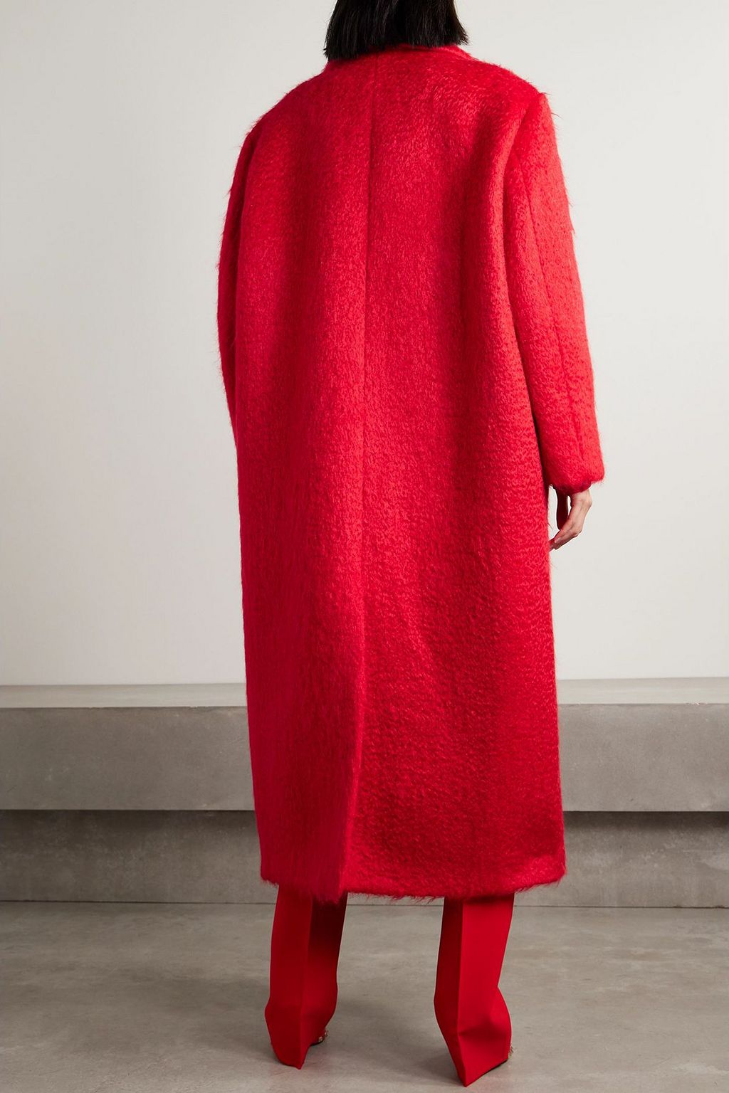 VALENTINO GARAVANI Oversized mohair-blend coat