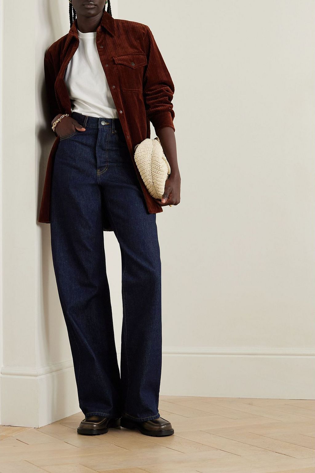 DRIES VAN NOTEN High-rise wide-leg jeans