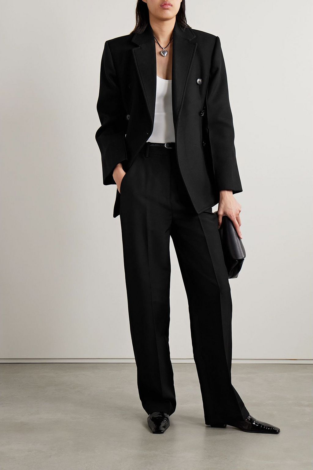 CO Double-breasted cotton-twill jacket