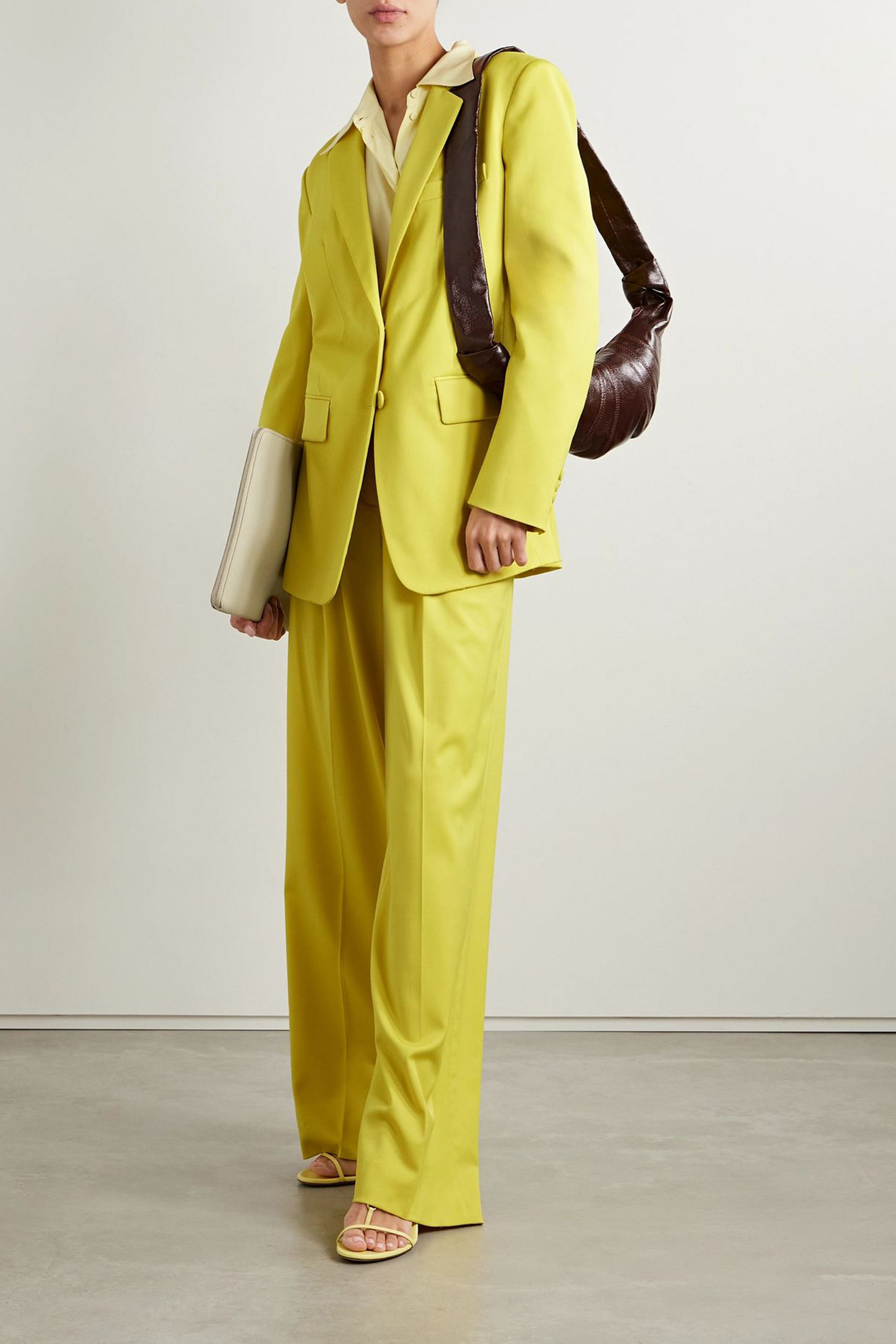 Another Tomorrow Oversized wool-blend blazer