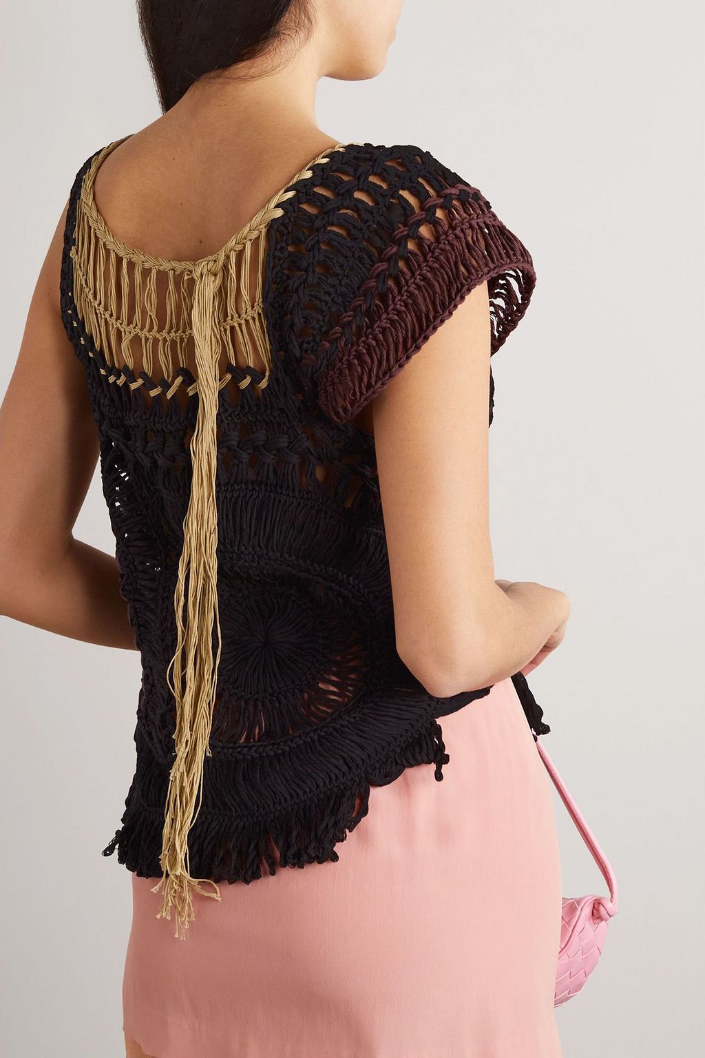 DRIES VAN NOTEN Crocheted cotton top