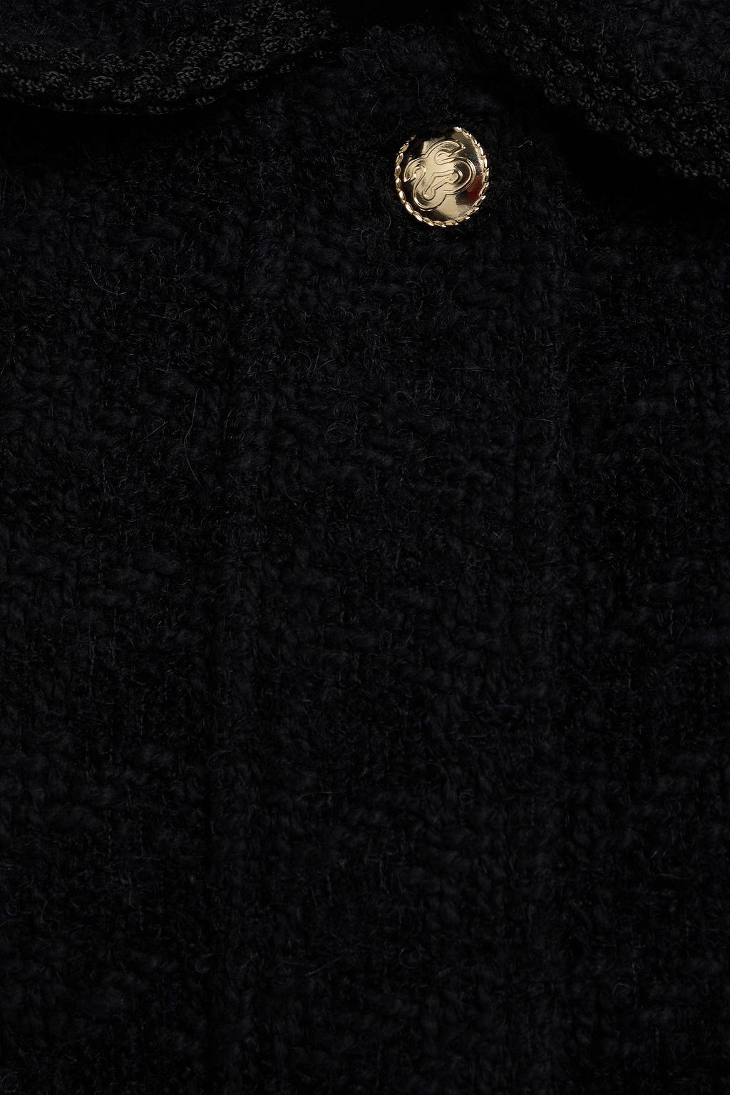 SANDRO Cotton-blend bouclé-tweed jacket