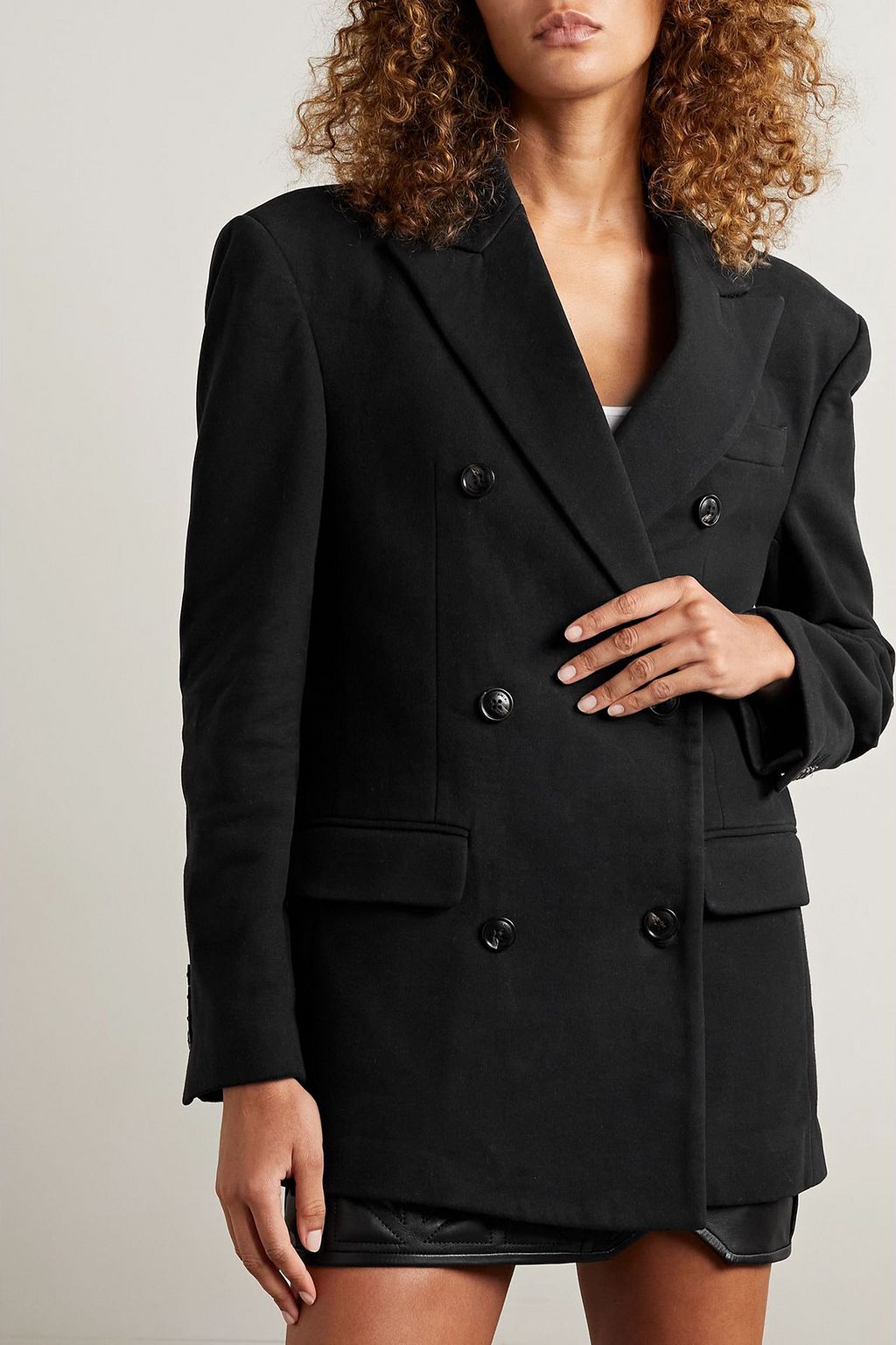 AMIRI Double-breasted cotton blazer