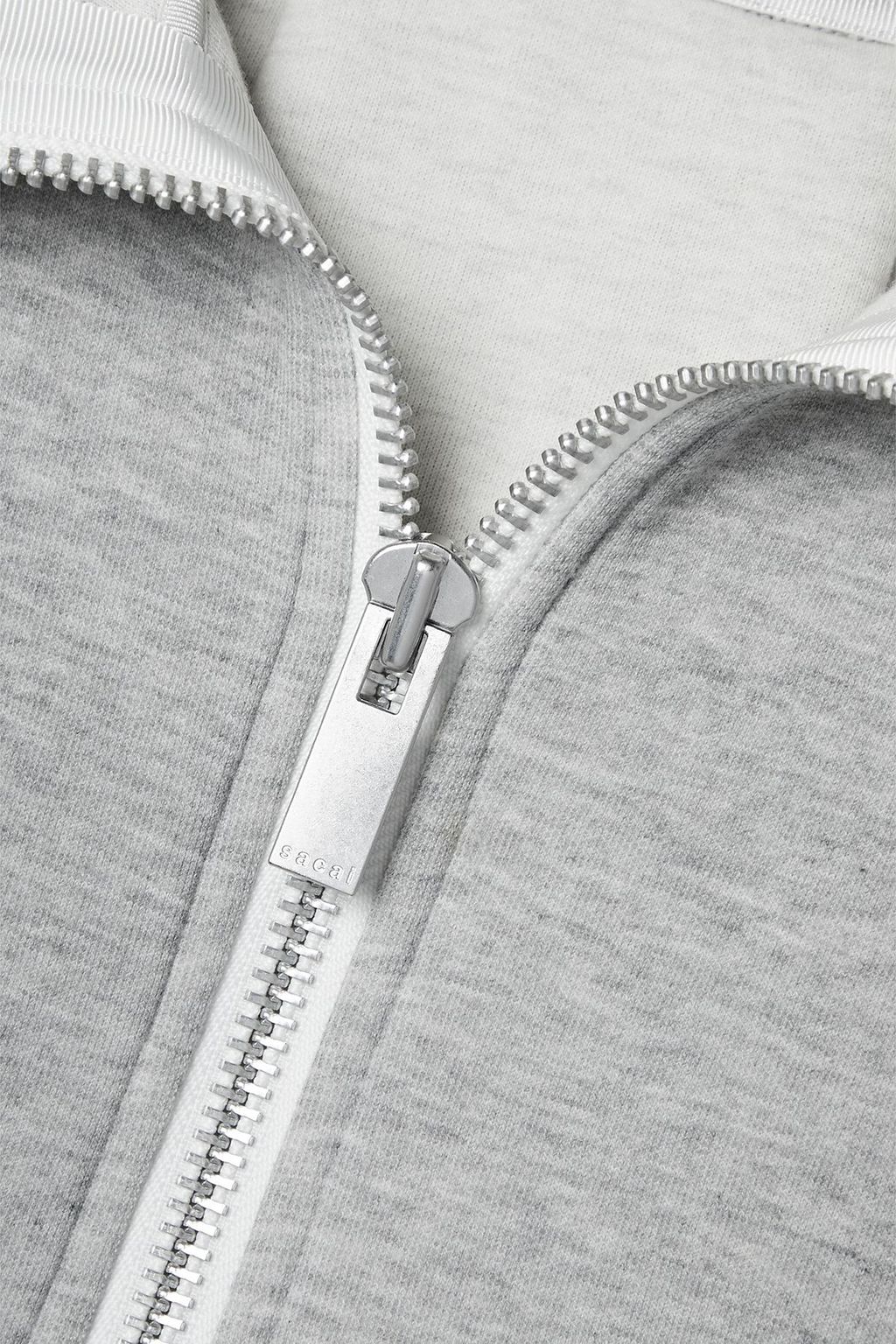 SACAI Cotton-blend jersey hoodie