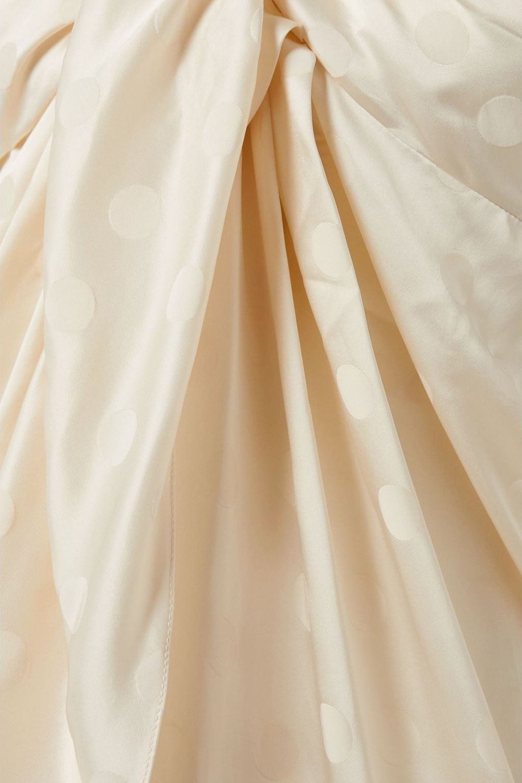 JOHANNA ORTIZ Conga for the Soul draped satin-jacquard dress