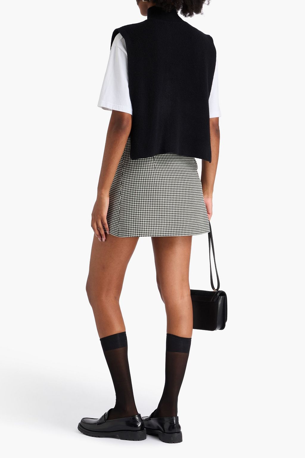 SANDRO Wool and cashmere-blend dickey