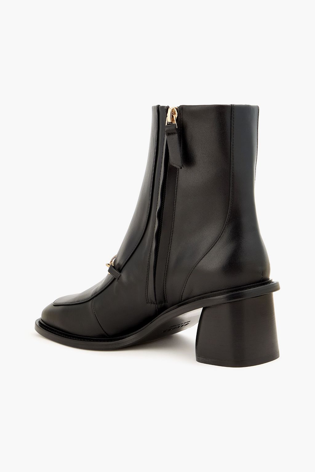 SANDRO レザー アンクルブーツ