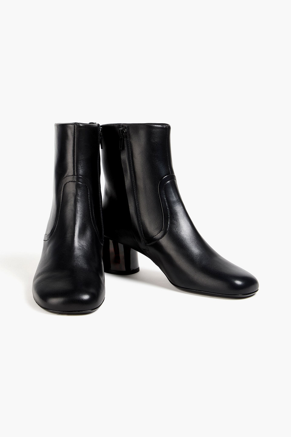  Sandro - Leather Ankle Boots - Black - Eu 36 