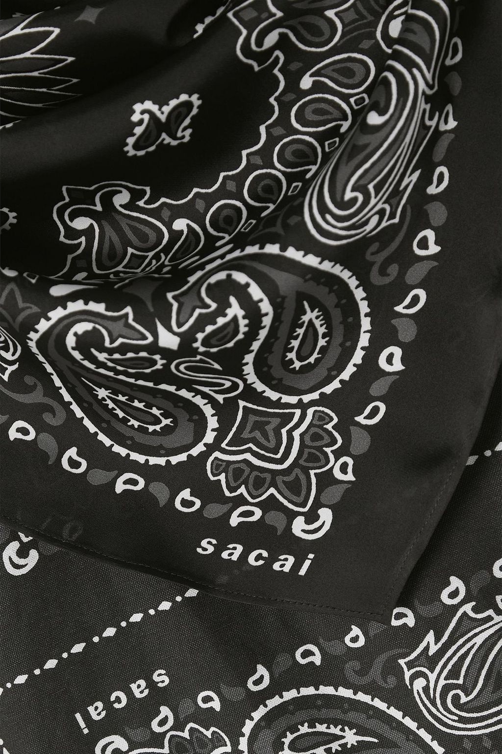 SACAI Convertible printed cotton-canvas T-shirt