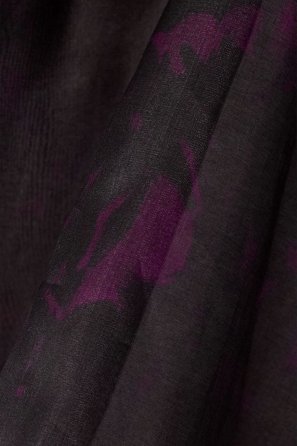 DRIES VAN NOTEN Floral-print silk-chiffon top