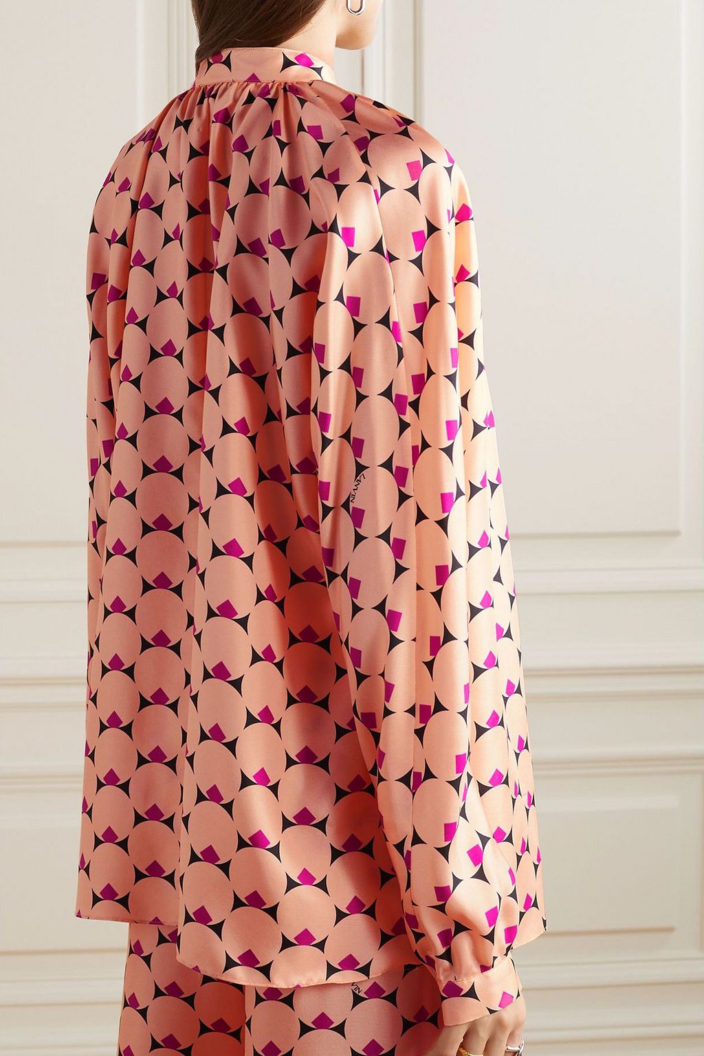LANVIN Printed silk blouse
