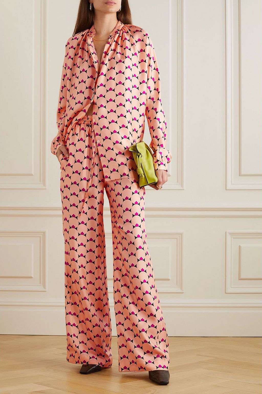 LANVIN Printed silk blouse