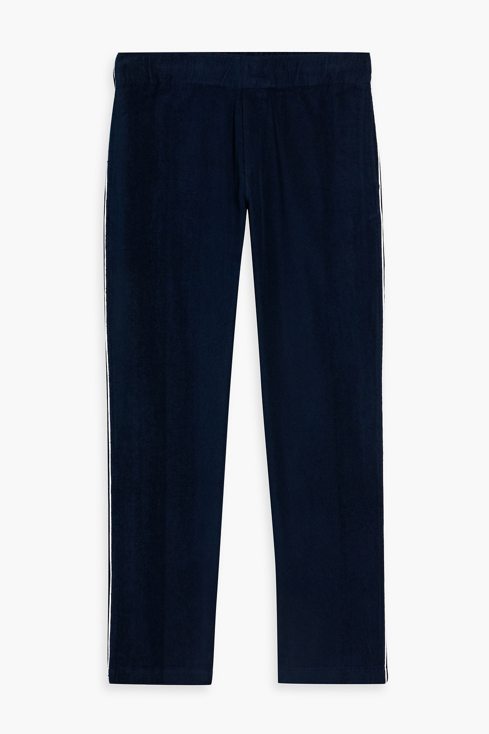 Orlebar Brown Sennan Tapered Cotton-fleece Sweatpants In Blue