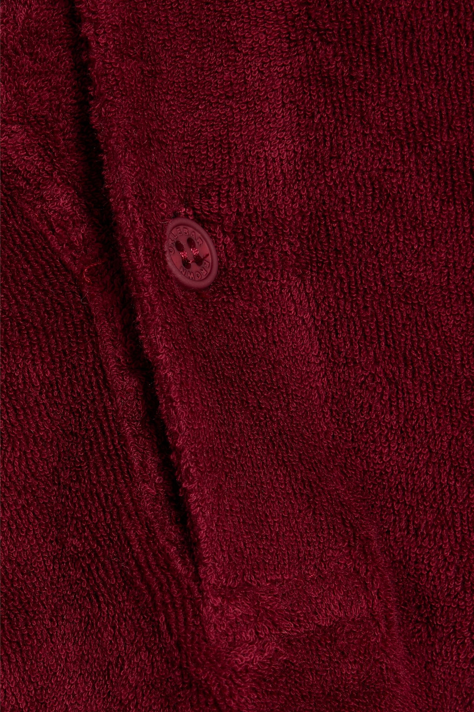 Orlebar Brown Jarrett Cotton-terry Polo Shirt In Burgundy