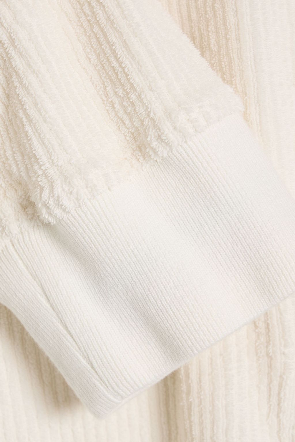 ORLEBAR BROWN Brendon ribbed cotton-terry zip-up sweatshirt