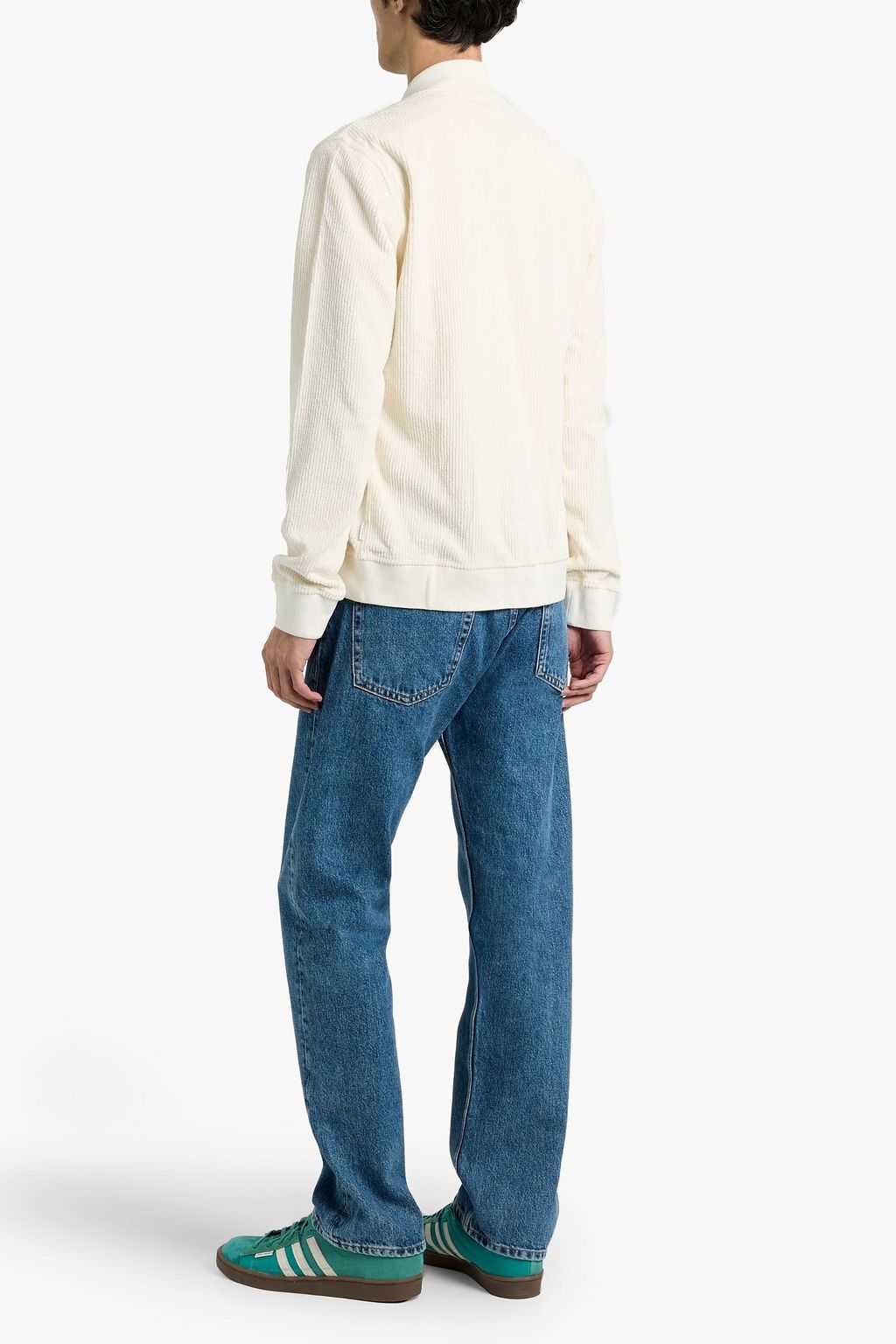 ORLEBAR BROWN Brendon ribbed cotton-terry zip-up sweatshirt