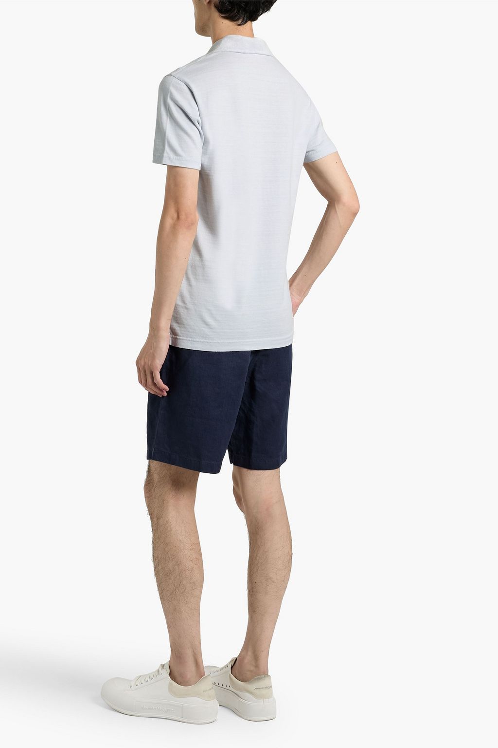 ORLEBAR BROWN Albert terry-paneled cotton-jersey polo shirt