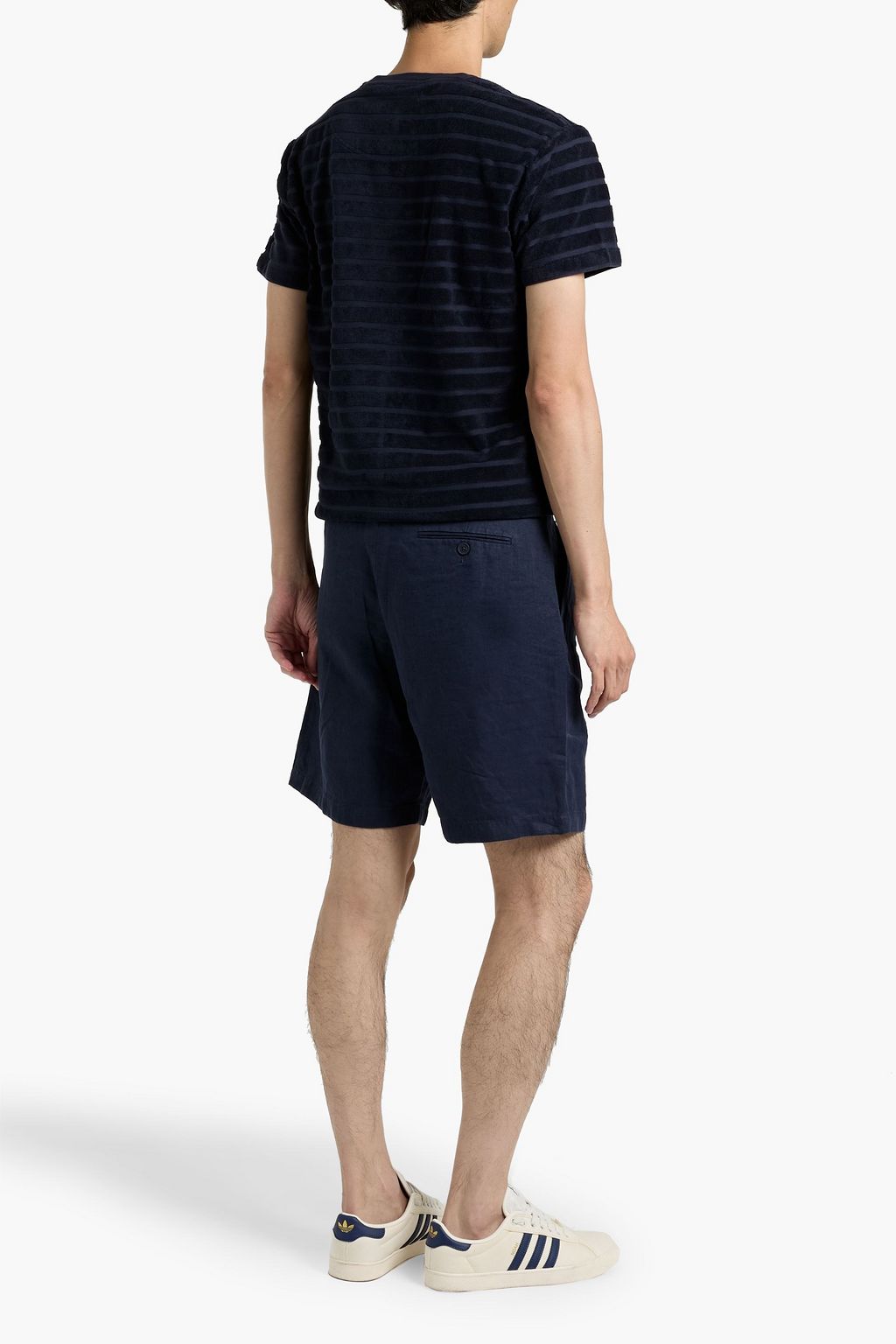 ORLEBAR BROWN Sammy striped cotton-terry T-shirt