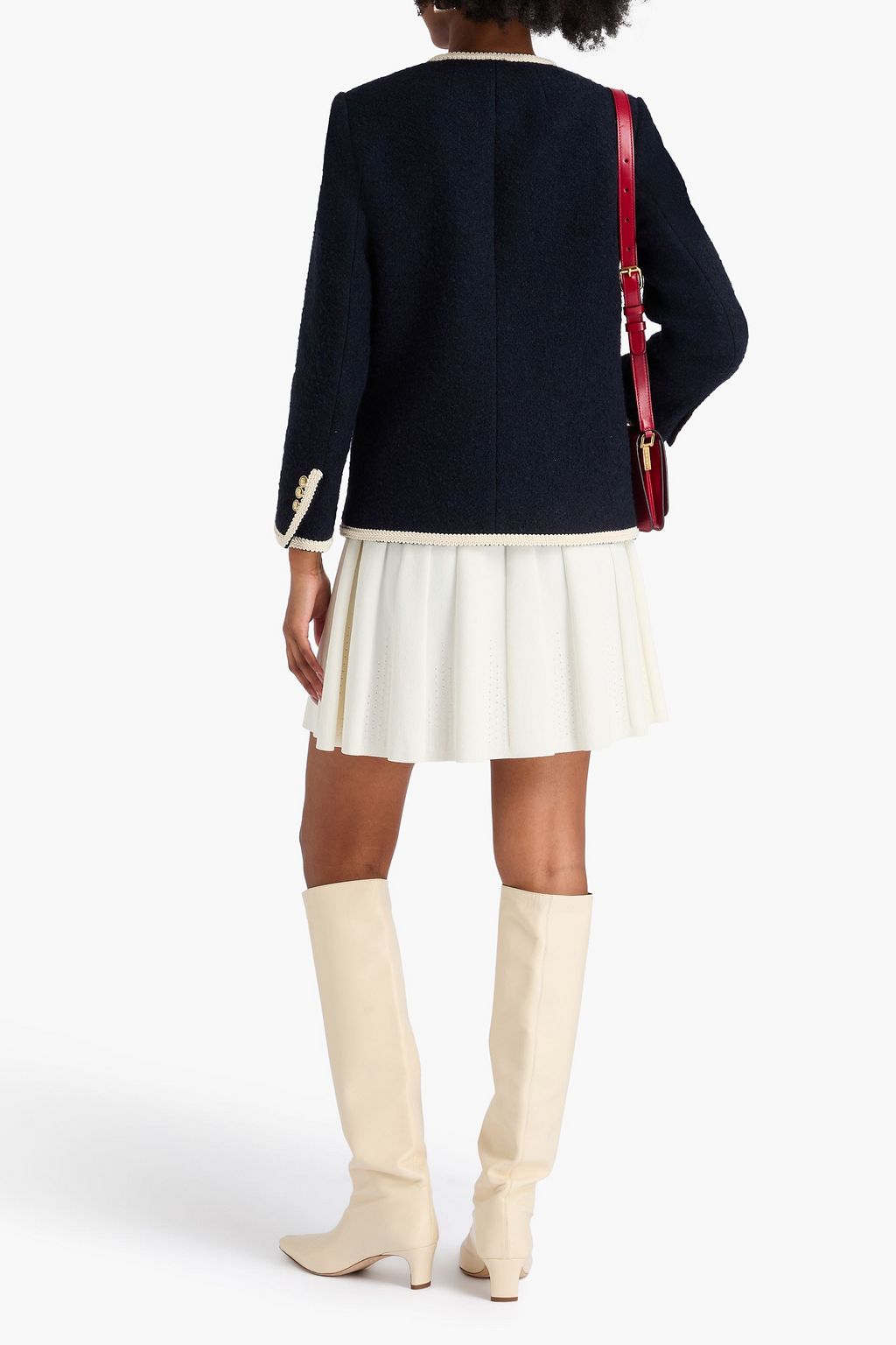 SANDRO Bouclé-tweed jacket