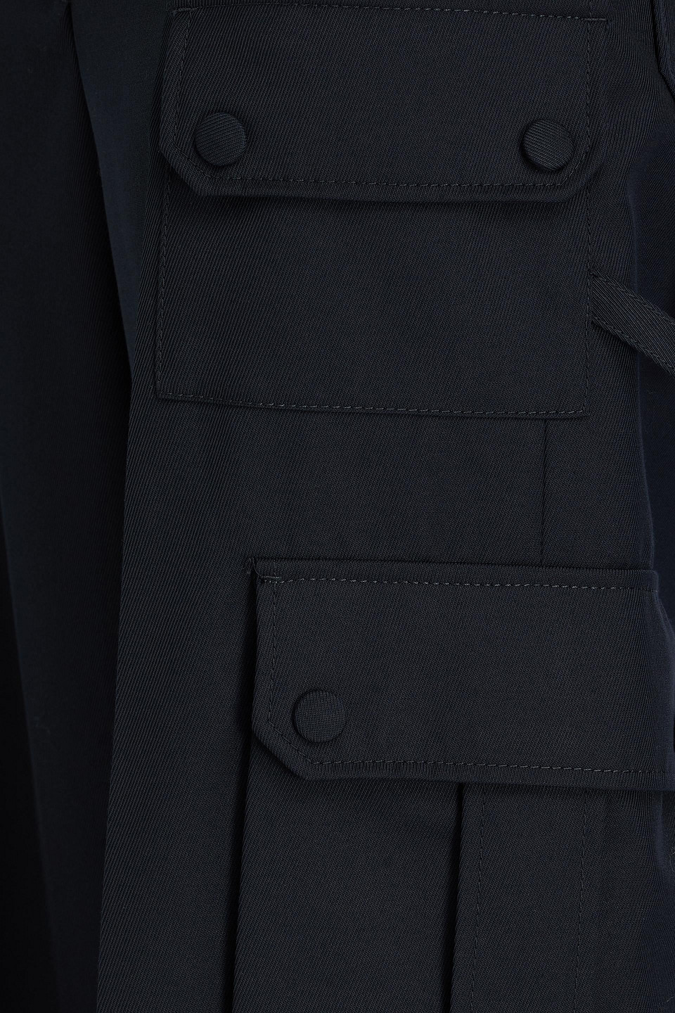 Sandro Twill Cargo Pants In Blue