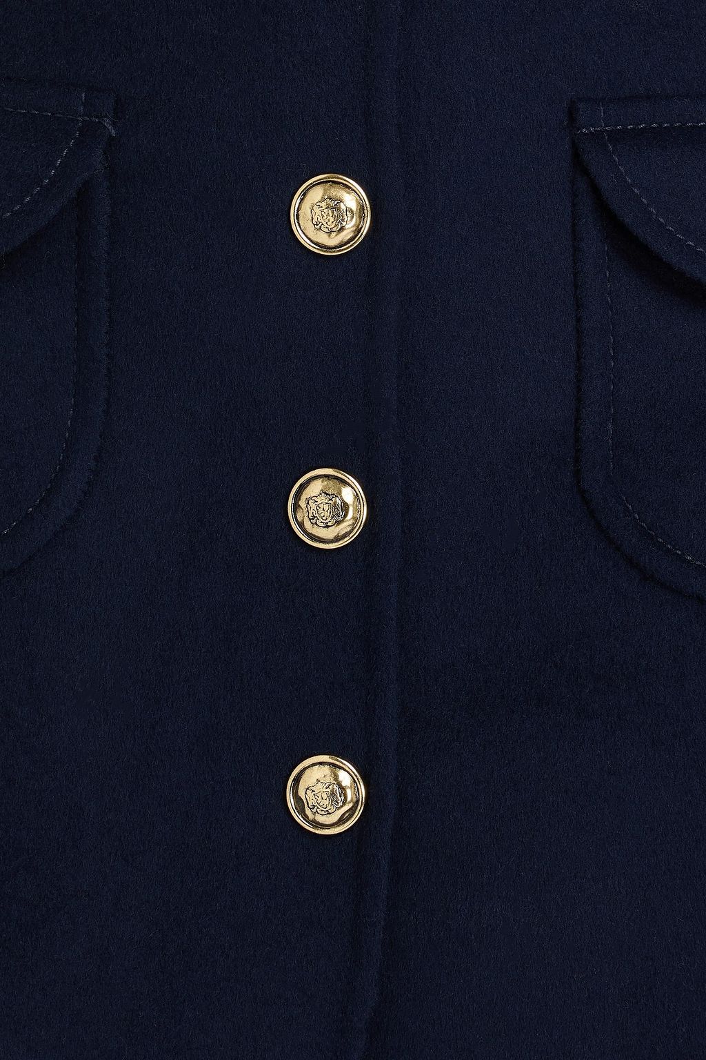 SANDRO Wool-felt mini skirt