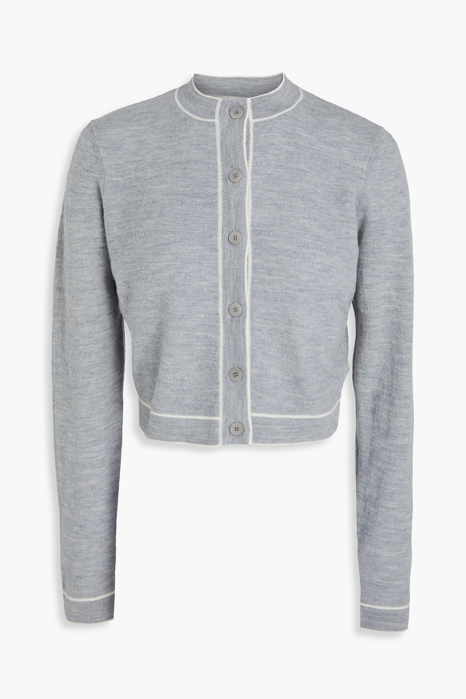 Sandro Cropped Wool Cardigan In Multi