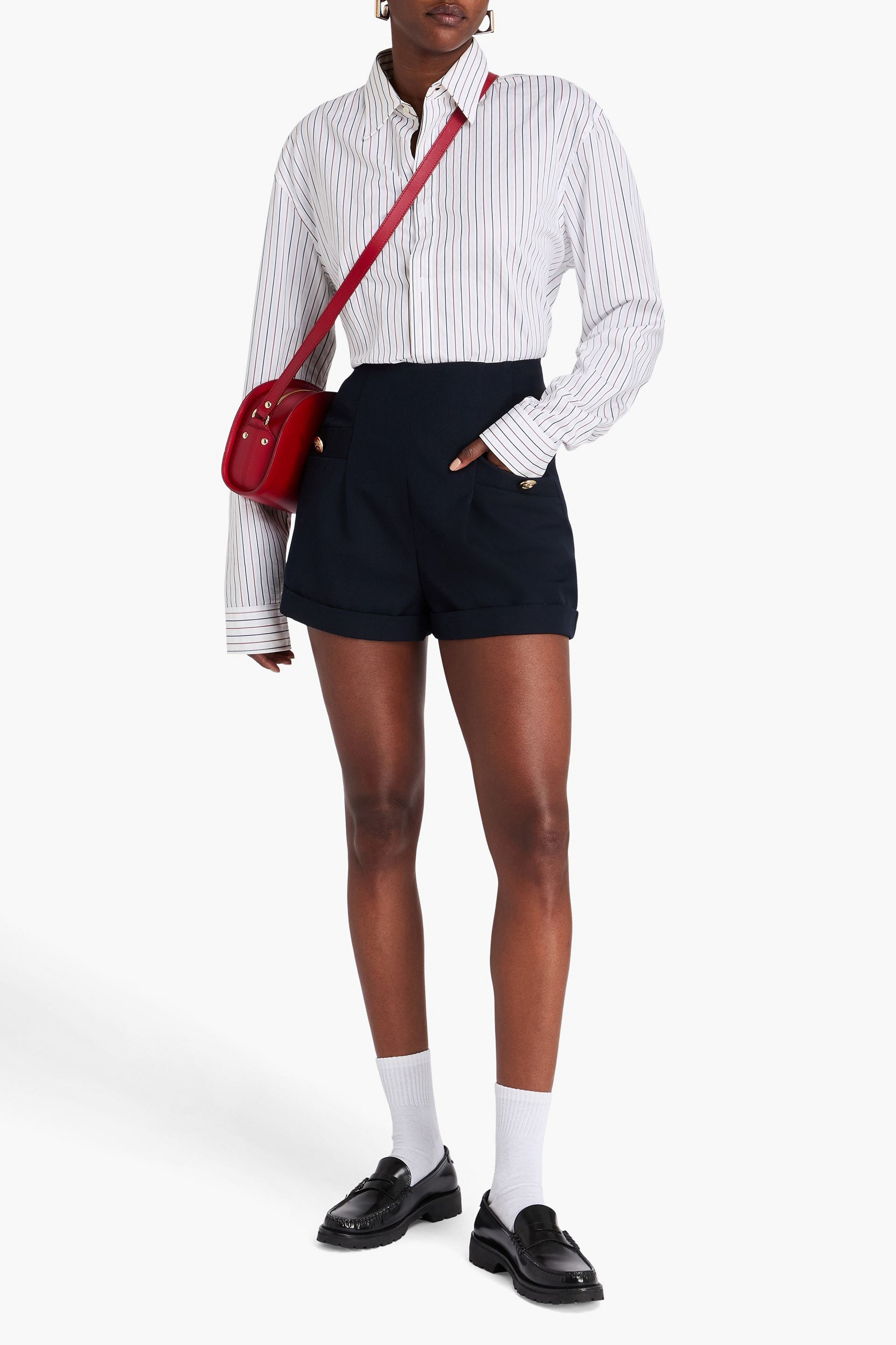 SANDRO Twill shorts