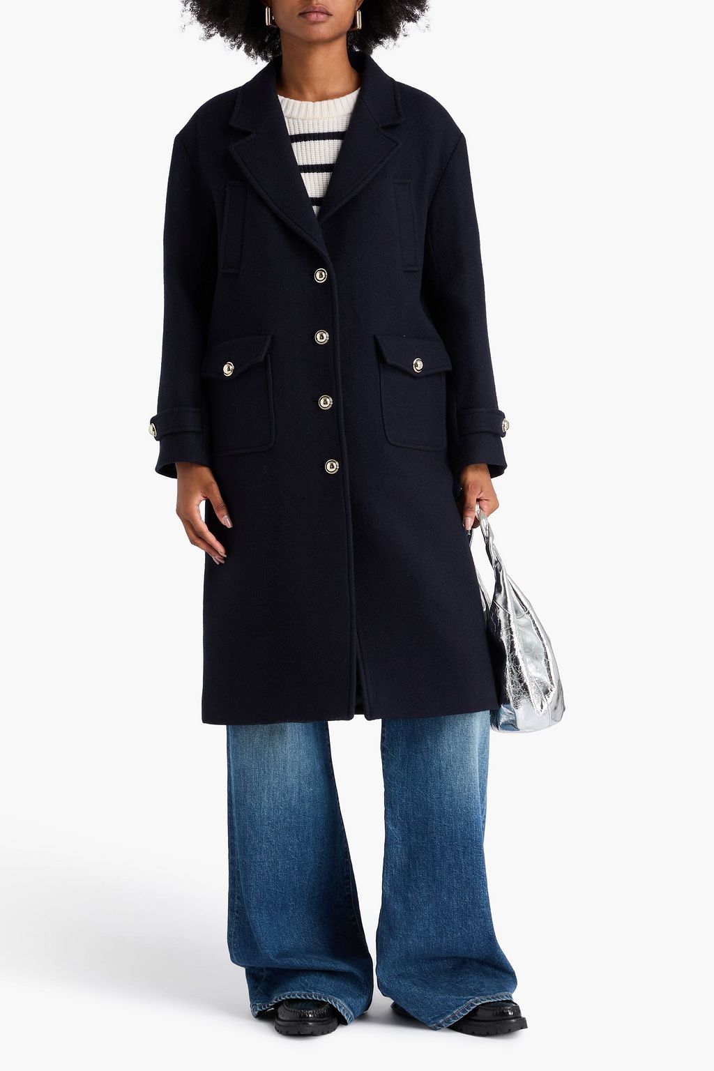 SANDRO Felt coat