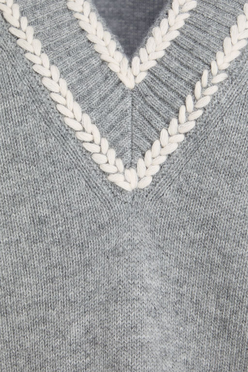 SANDRO Wool and cashmere-blend sweater