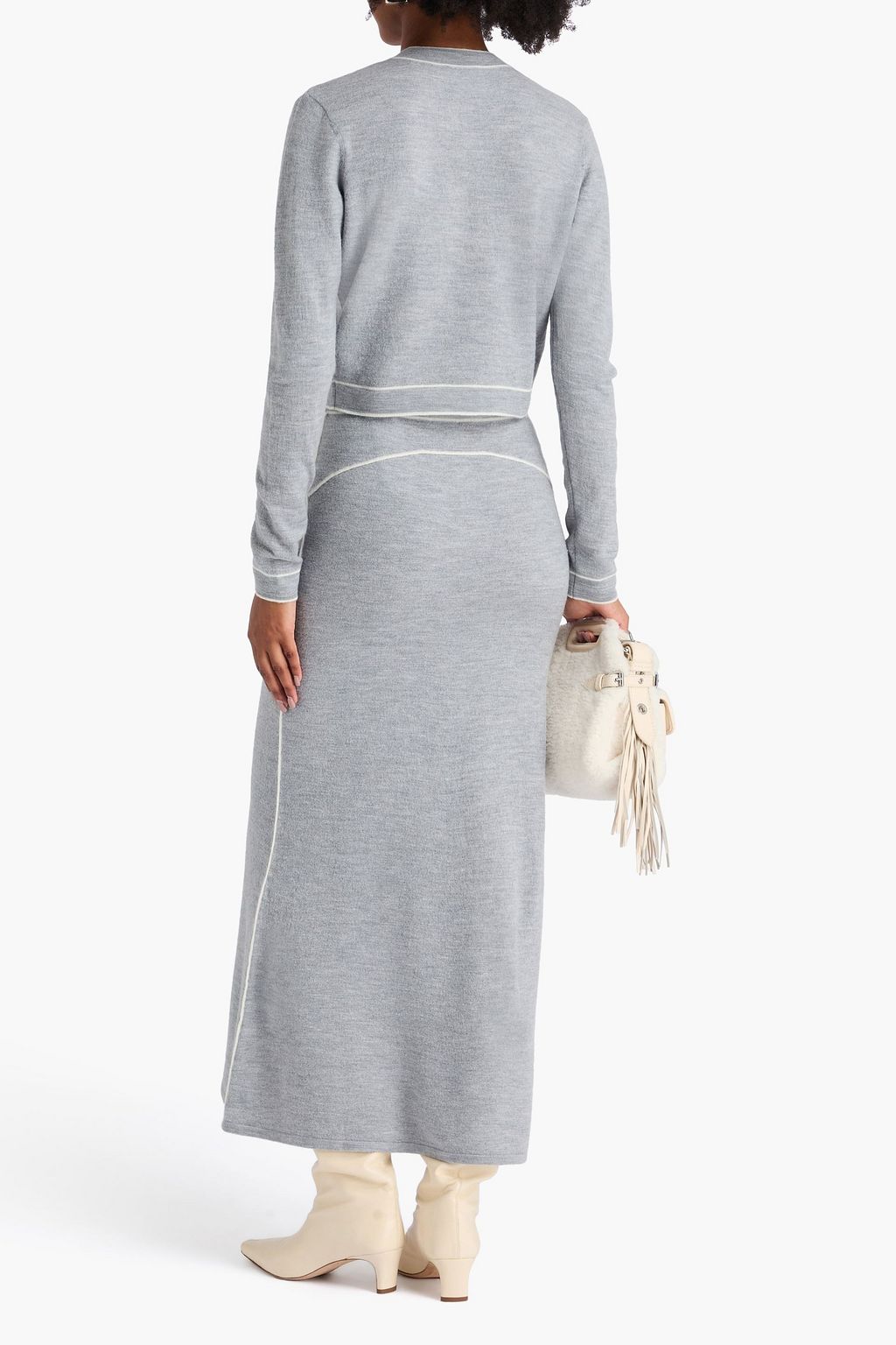 SANDRO Wool maxi skirt
