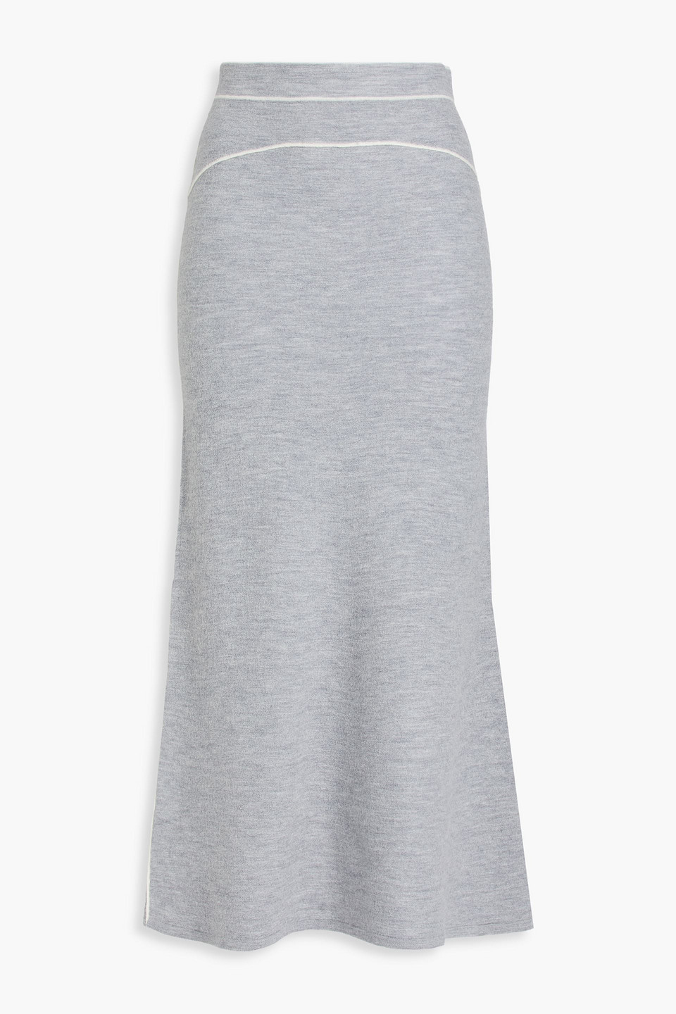 Sandro Wool Maxi Skirt In Gray