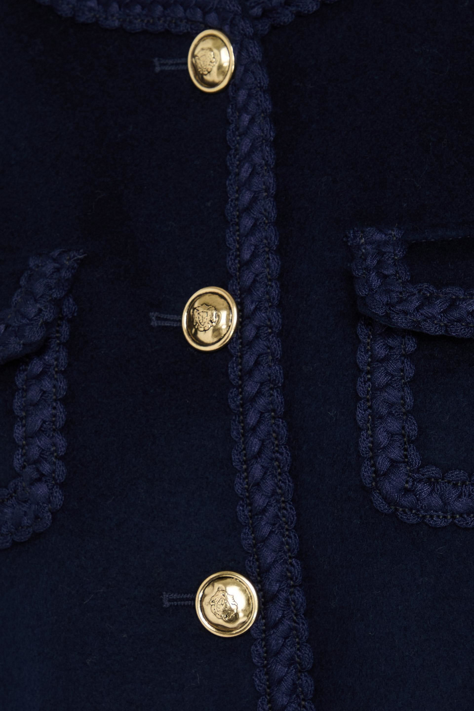 Sandro Wool-felt Jacket In Blue