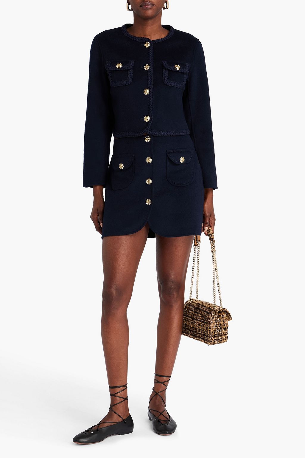 SANDRO Wool-felt jacket