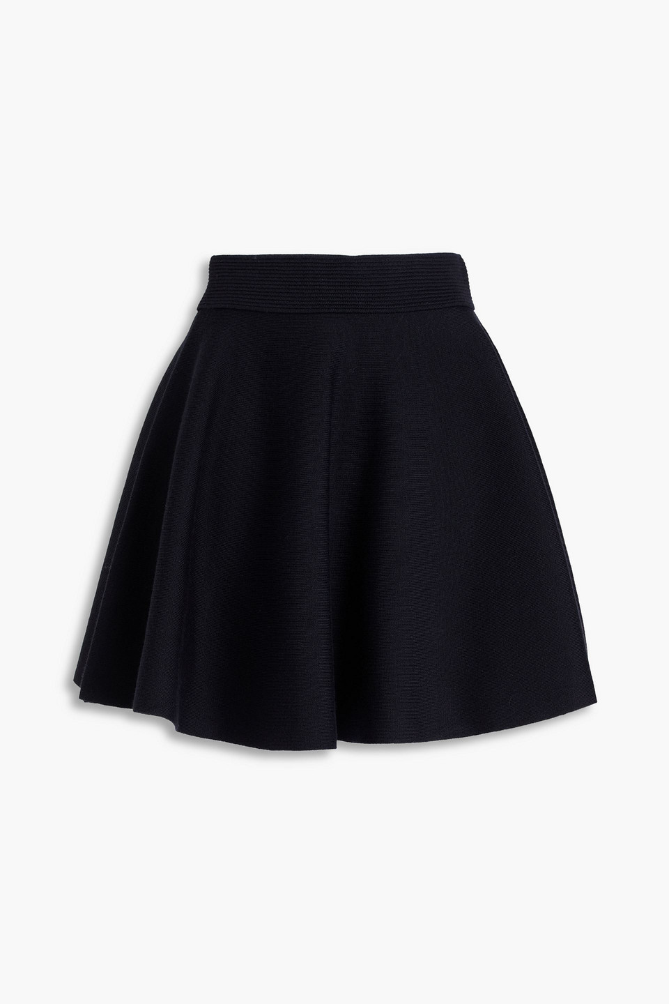 Sandro Knitted Mini Skirt In Black