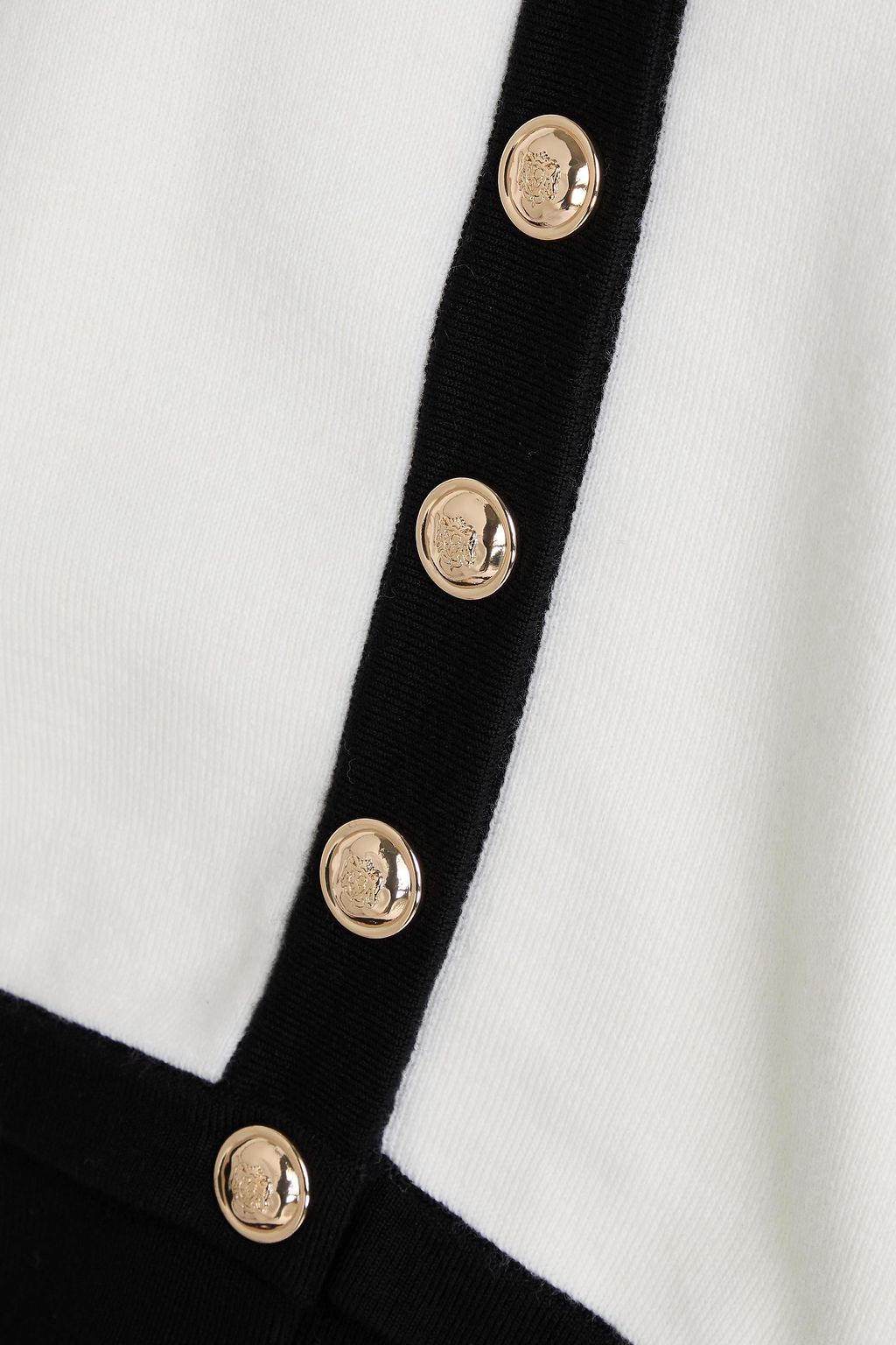 SANDRO Two-tone knitted cardigan
